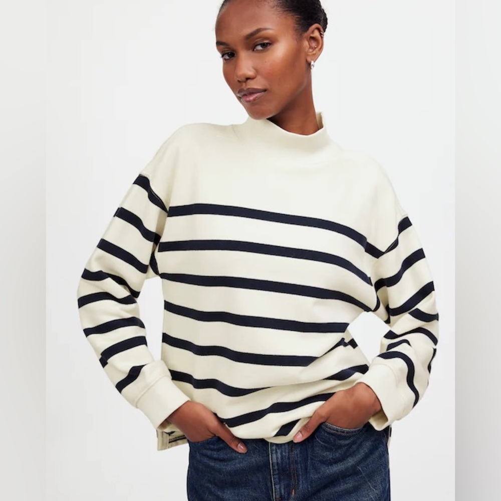 MADEWELL mock neck sweatshirt XL